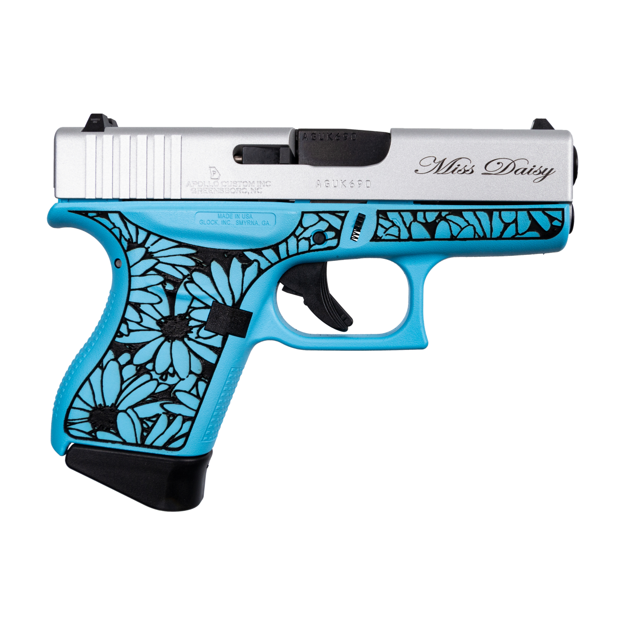 Handguns Apollo Custom|Glock 43 9MMLUGER GLK 43 9MM 6R DAISY RAS BLU SA